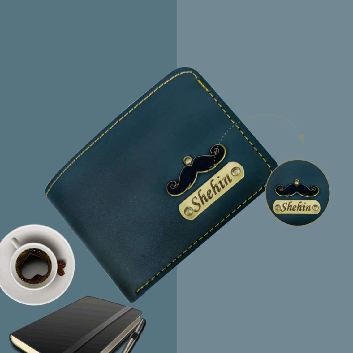 Personalised Faux Leather Name Wallet