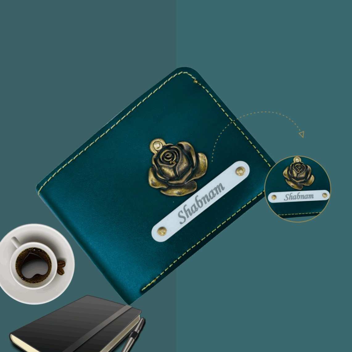Personalised Faux Leather Name Wallet