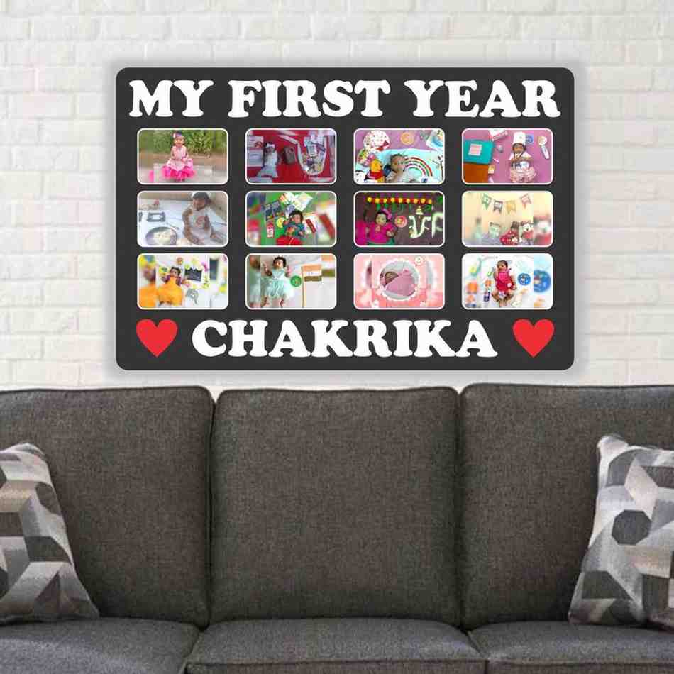 Baby One Year MDF Frame