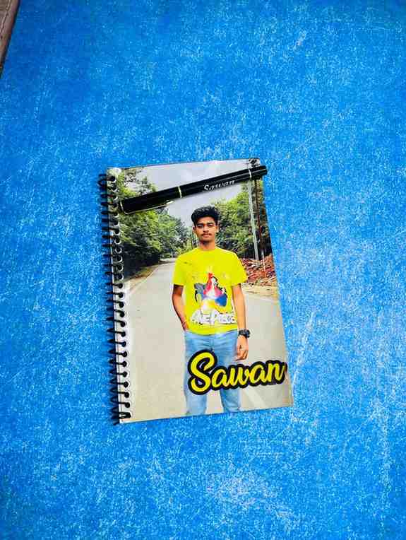 Customized Photo Notebook With Name Pen