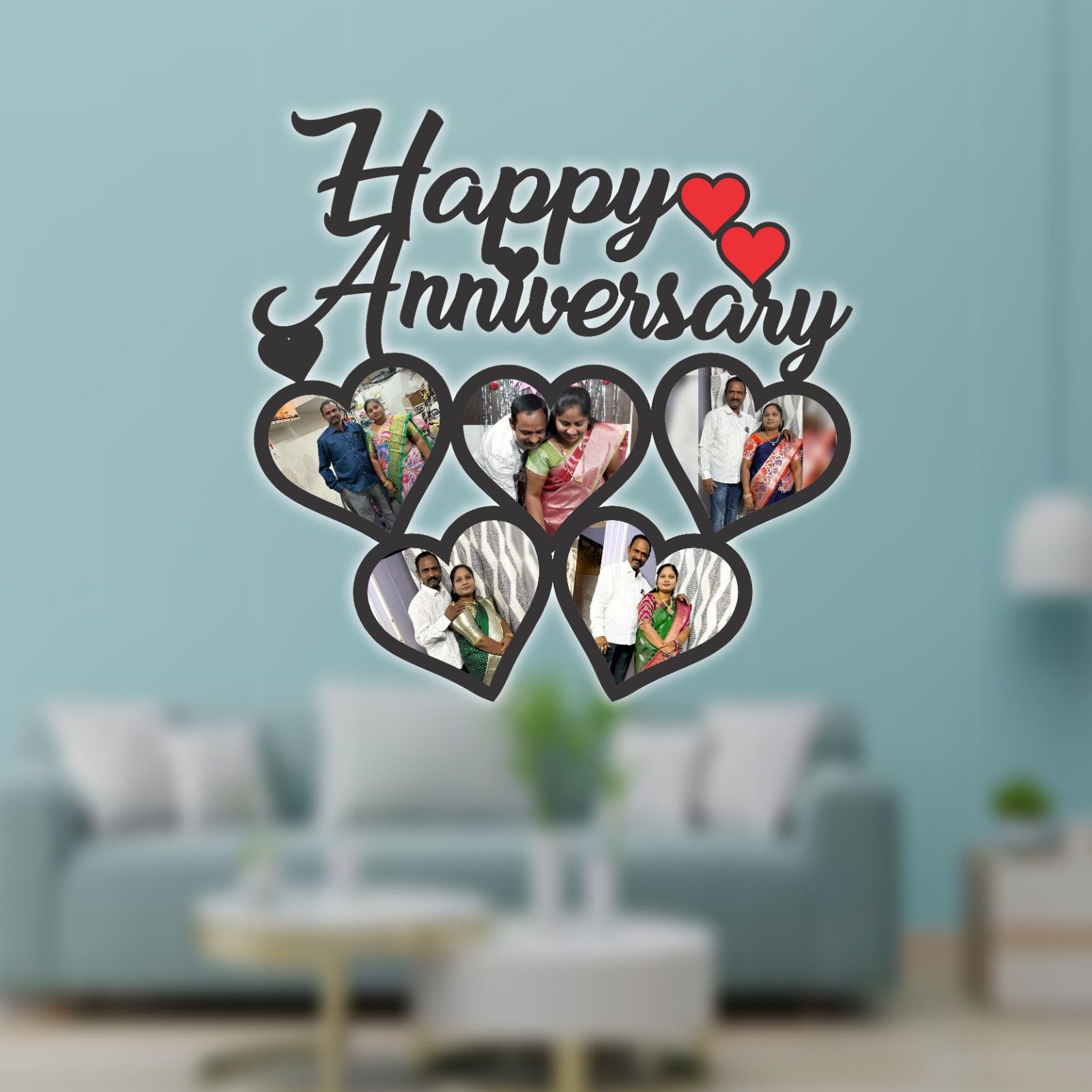 Happy Anniversary Frame For Couple