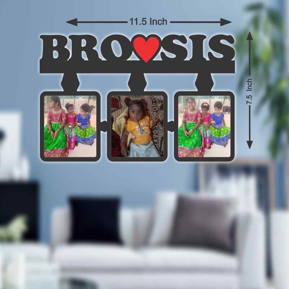 Bro Sis Personalized Photo Frame