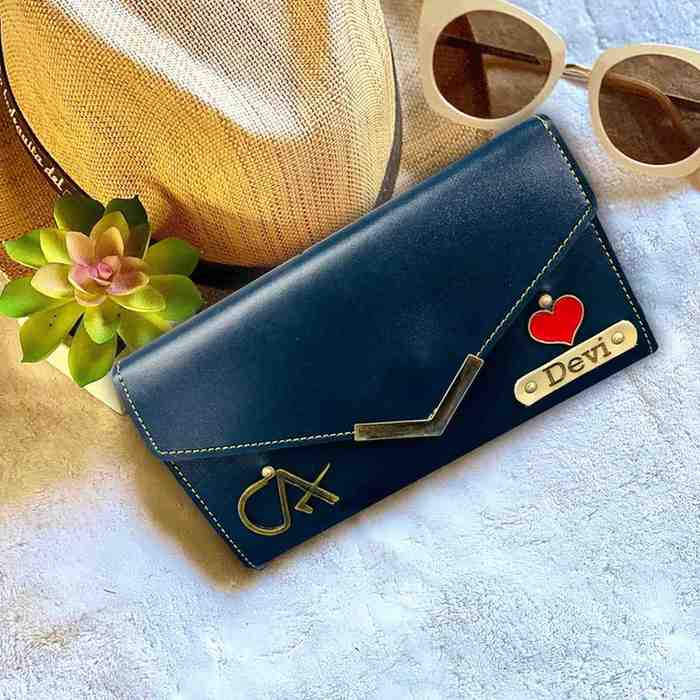 Personalized Ladies 3 Fold Clutch