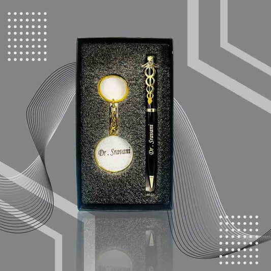 Doctor Pen & Keychain Gift Set