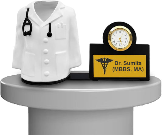 Doctor Pen Stand With Clock